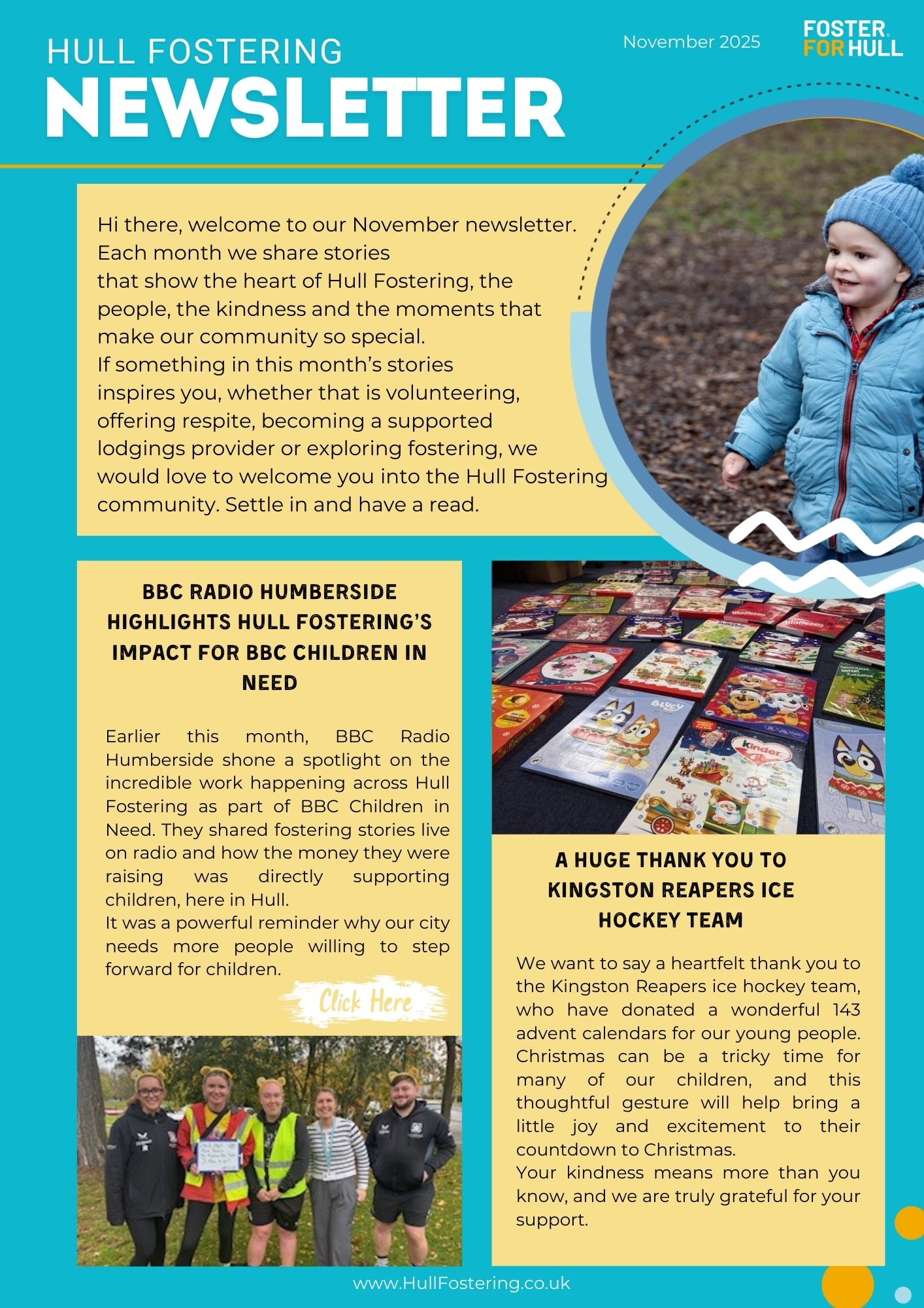 November newsletter hull fostering