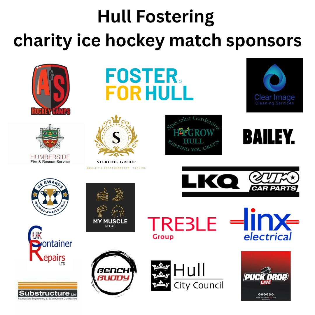 Hull fostering charity ice hockey match sponsors