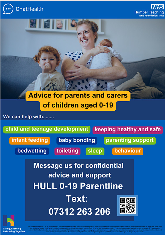 0–19 Parentline (For Parents & Carers)