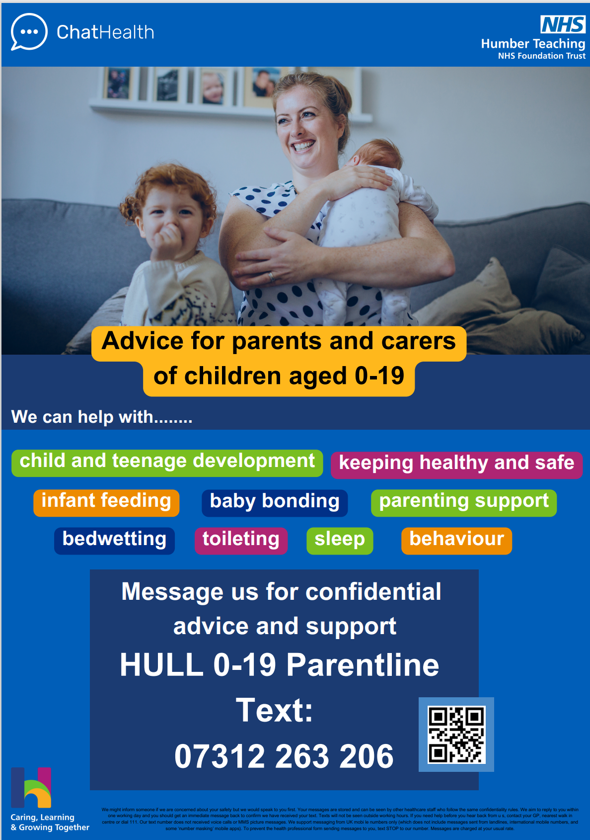 0–19 Parentline (For Parents &amp; Carers)