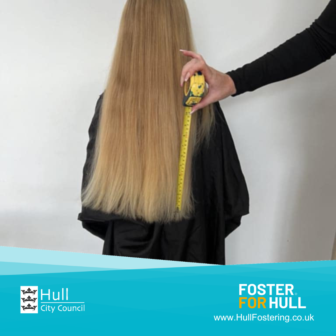 Hair Donated for Princess Trust by Foster Children, Hull Fostering